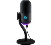 Logitech G Yeti GX, micrófono dinámico RGB con LIGHTSYNC para gaming, micrófono USB para streaming, supercardioide, Plug and Play USB para PC/Mac - Negro