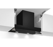 Campana decorativa integrada 60cm BOSCH DBB67AM60 con 3 niveles de extracci+¦n Cristal Negro