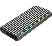 GEMBIRD Caja Externa USB 3.1 para SSD M.2 NVME BACKLIGHTED Aluminum EE2280-U3C-03