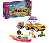 LEGO Friends Amistad: Excursión en Coche por Carretera -Vehículo de Juguete con Remolque - 2 Mini Muñecas - Figura de Perro y Accesorios Inc. Kayak y Monopatín - Regalo para Niñas de 6+ Años 42659