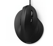 Hama EMC-500 Ratón Óptico Ergonómico 1800DPI Negro