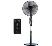 EDM 33967 Ventilador de Pie con Mando 60W Negro