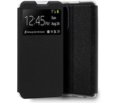 Cool Funda Flip Cover Liso Negro para Realme 7 5G