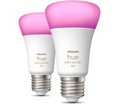 Philips Hue White & Color Ambiance Bombilla inteligente A60 - E27 - 800 (paquete de 2)