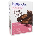 Bimanan Beslim Barritas Chocolate Negro Fondant 10 unidades