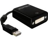 61847 adaptador de cable de vídeo 0,125 m DisplayPort DVI-I Negro