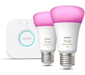 Philips Hue White & Color Ambiance Kit de inicio: 2 bombillas inteligentes E27 (1100)