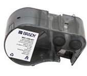 Brady M5C-1250-427 etiquetas de vinilo laminado negro sobre blanco/transparente 31,75 mm x 7,62 m