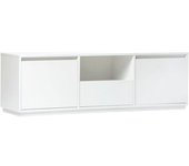 Klast Home Mueble tv de melamina blanco 148x47 cm