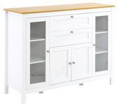 Homcom Aparador de cocina 120x40x90 cm blanco