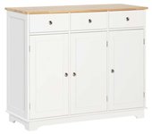 Homcom Aparador de cocina 101x40x85 cm blanco