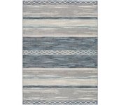 Atticgo Alfombra geométrica en gris 160x230 cm