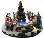 Fijalo Arbol navidad led resina 25x24x18cm