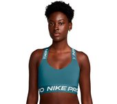Nike - Sujetador Pro Mujer, Mujer, Smokey Blue-White, S