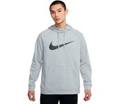 Nike - Sudadera Dri-Fit Training Swoosh Hoodie, Hombre, Dark Grey Heather-Black, L