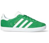 Adidas - Zapatilla Gazelle Niño, Unisex, Green-White-Gold, 3,5 UK