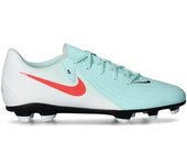 Nike - Bota de fútbol Phantom GX II Club FG/MG, Unisex, Mint-Atomic Red-Off Noir, 9,5 USA