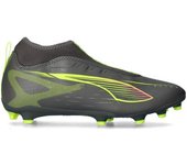 - Bota de fútbol Ultra 5 Match+ LL FG/AG Niño, Unisex, Matte Aged Silver-Yellow Alert-Puma Aged Silv, 11.5