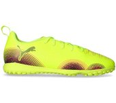 - Bota de fútbol Future 8 Play Turf Niño, Unisex, Yellow Alert-Puma Black-Sun Struck, 4 UK