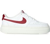 Nike - Zapatilla Court Vision Alta Mujer, Mujer, White-Team Red-Sail, 6,5 USA