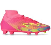 Adidas - Bota de fútbol F50 League FG/MG Mid Mujer, Mujer, Lucid Pink-Lucid Lemon-Blue Fusion, 3,5 UK