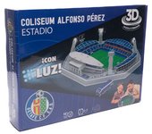 Sporting de Gijón - Varios Puzzle Estadio 3D, Unisex, Coliseum Alfonso Perez con luz (Getafe CF)