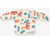 Babero con mangas evolutivo 2 en 1 BEABA Playful beige