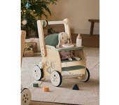 VERTBAUDET Carrito andador con silla para muñeca de madera FSC® verde