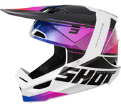 Shot Race Gear Casco de Cross Shot Furious Electron Púrpura