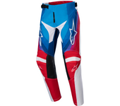 Alpinestars Pantalones de Cross Niño  Racer Pneuma Azul-Rojo Marte-Blanco