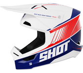 Shot Race Gear Casco de Cross Shot Furious Peak Azul-Rojo