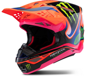 Alpinestars Casco de Cross  S-M10 Deegan ECE06 Naranja Flúor-Púrpura-Rosa