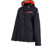 KLIM Chaqueta de Nieve Mujer  Allure Negro-Coral Fuego