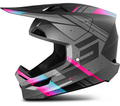 Shot Race Gear Casco de Cross Shot Furious Mirage Azul-Rosa Mate