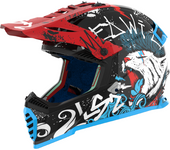 LS2 Casco de Cross Niño  MX437 Fast II Mini Starmaw Negro