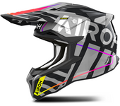 Airoh Casco de Cross  Strycker Brave Gris Brillante