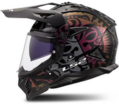 LS2 Casco de Cross  MX702 Pioneer II Negro