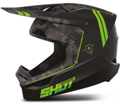 Shot Race Gear Casco de Cross Shot Furious Army Verde