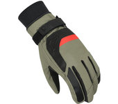 Macna Guantes de Moto  Horizone Verde-Negro-Rojo