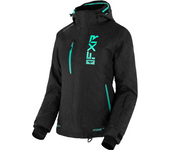 FXR Chaqueta de Nieve Mujer  Fresh Negro Jaspeado-Menta