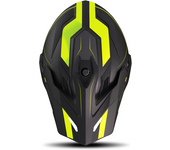 Shot Race Gear Pico de Casco Shot Trek Rally Negro-Neón-Amarillo