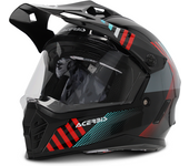 Acerbis Casco Adventure  Rider Junior Dual Negro-Rojo