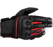 Alpinestars Guantes de Moto  Phenom Piel Negro-Rojo Brillante