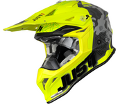 Just1 Casco de Cross  J39 Kinetic Camuflaje-Lima-Amarillo