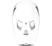Shot Race Gear Pico de Casco de Cross Shot Furious Solid Blanco