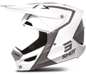 Shot Race Gear Casco de Cross Shot Furious Reflex Blanco