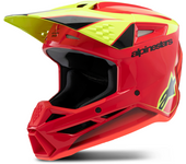 Alpinestars Casco de Cross Niño  SM3 Fray ECE06 Rojo–Amarillo-Negro Nego