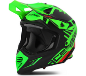 Acerbis Casco de Cross  X-Track Verde Flúor-Negro