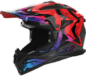 LS2 Casco de Cross  MX708 Fast II Rojo Lavado