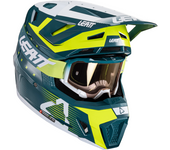 Leatt Casco de Cross con Gafas  Kit Moto 7.5 V24 Combustible Ácido